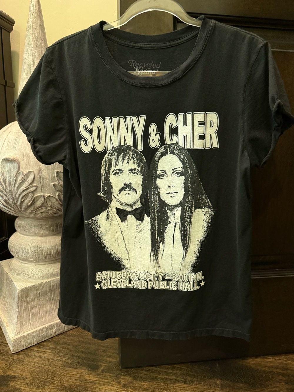 Recycled Karma Black Sonny & Cher Graphic Tee